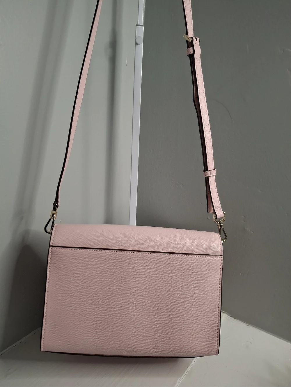 Kate Spade Pink Saffiano Leather Convertible Crossbody Bag NWOT